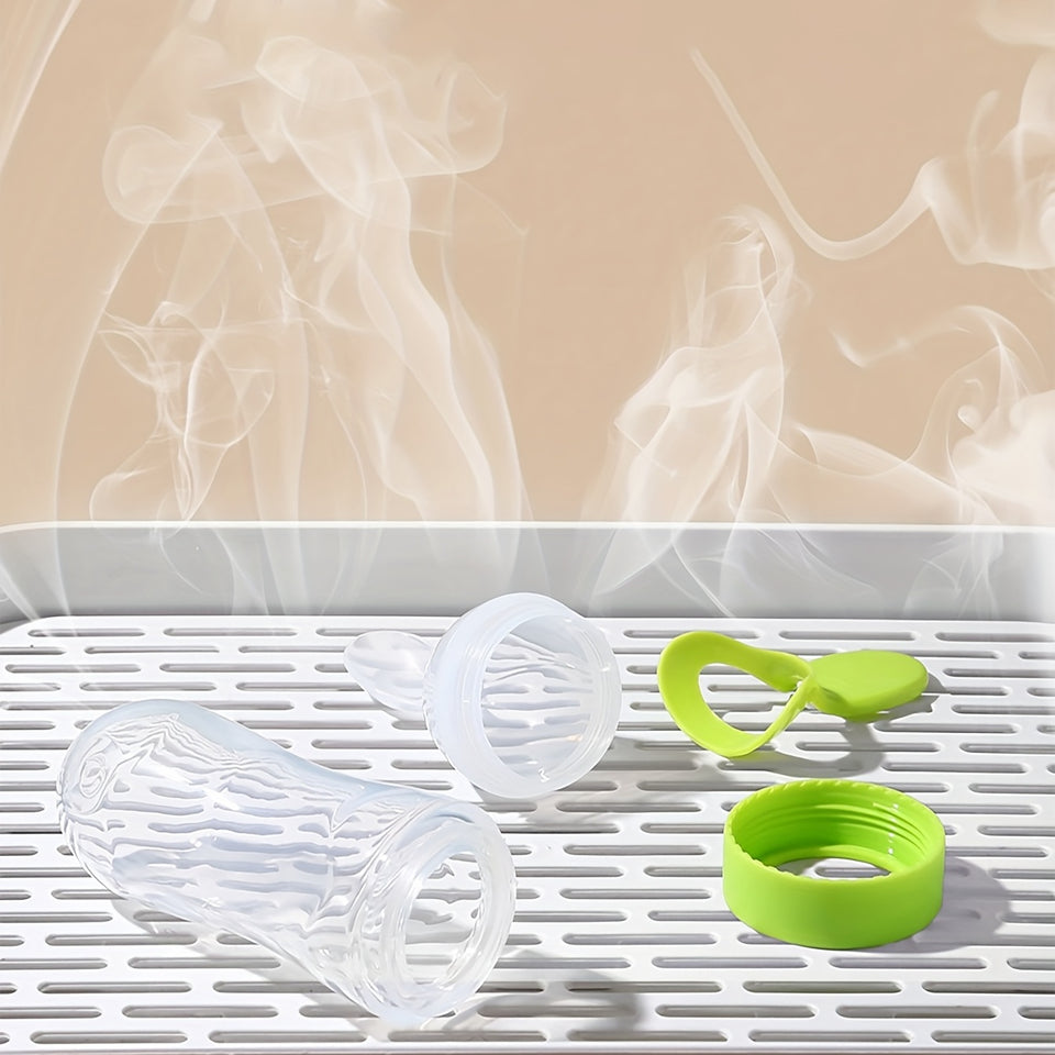 Biberón y cuchara de silicona para alimentar a los bebés