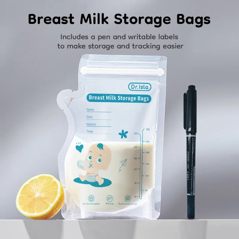 Bolsas para almacenar leche materna