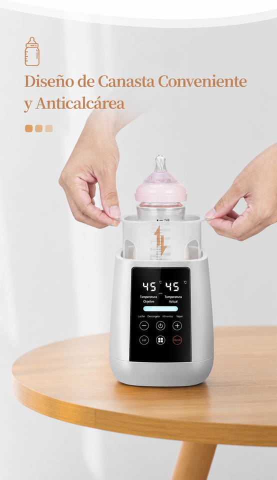 Calientabiberones y esterilizador