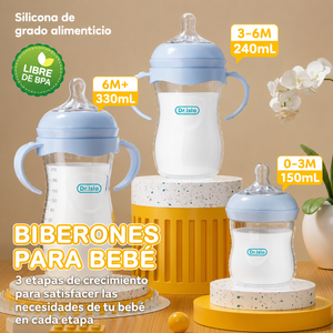Biberones con asas para recién nacidos