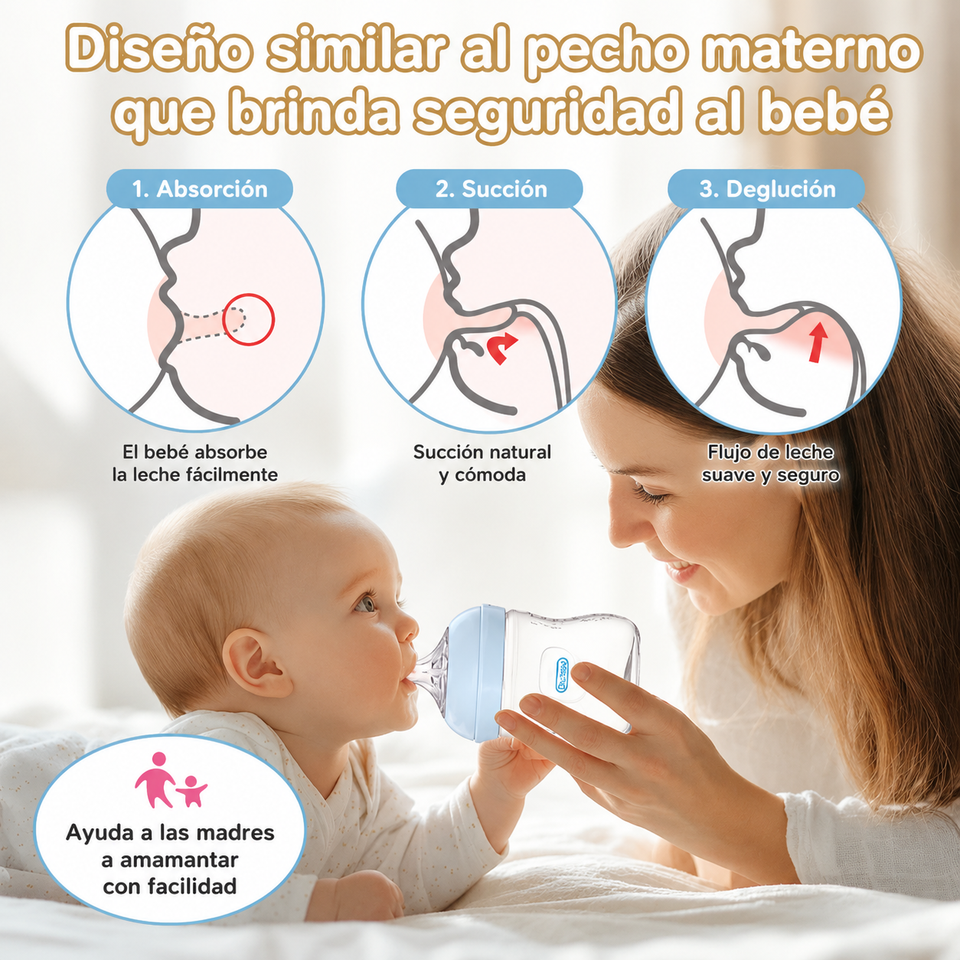 Biberones con asas para recién nacidos