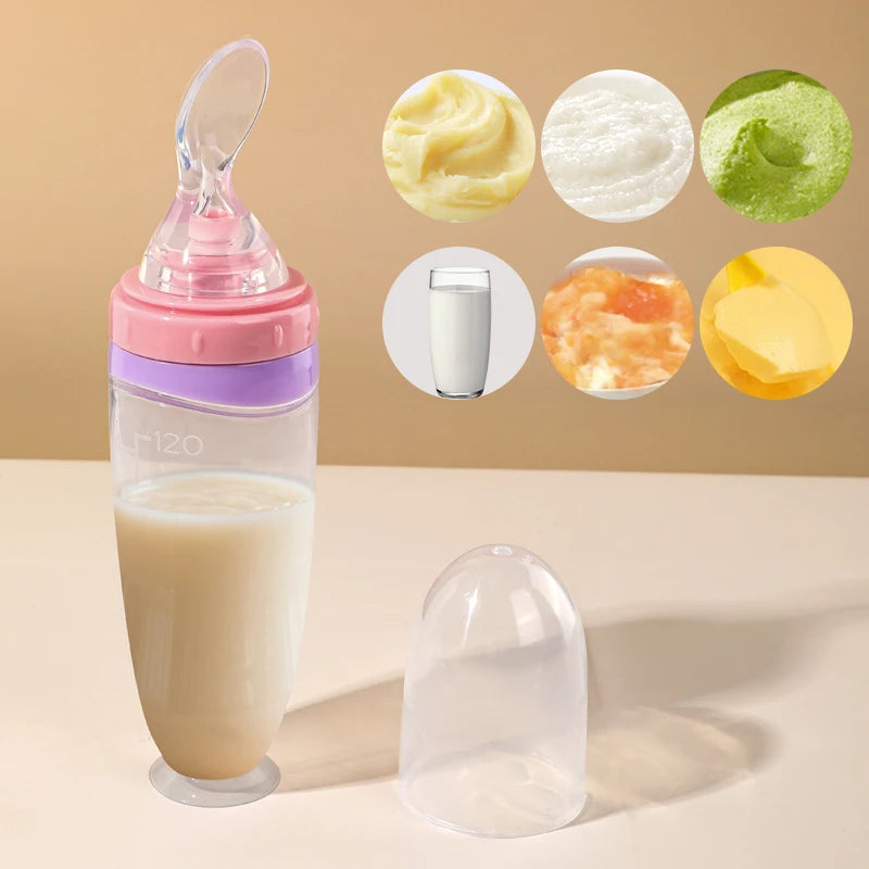 Tetina dosificadora de silicona para bebés