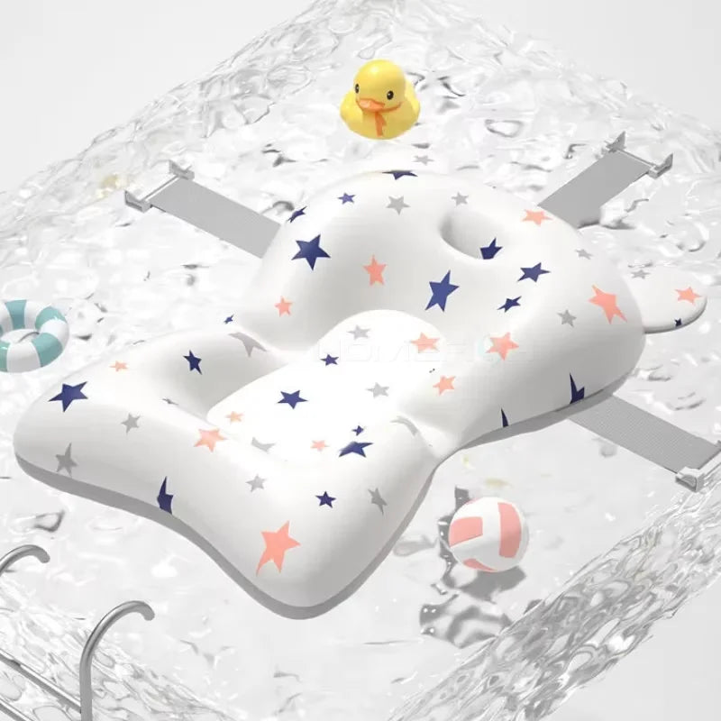 Cojín de apoyo ajustable para el baño del bebé