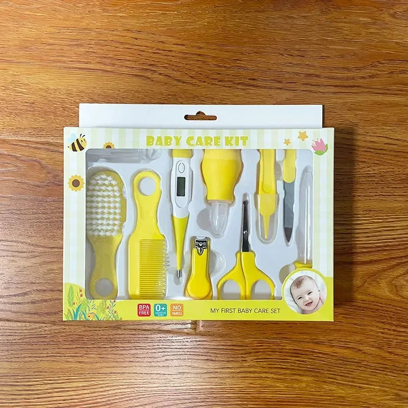 Kit esencial para el cuidado del bebé.