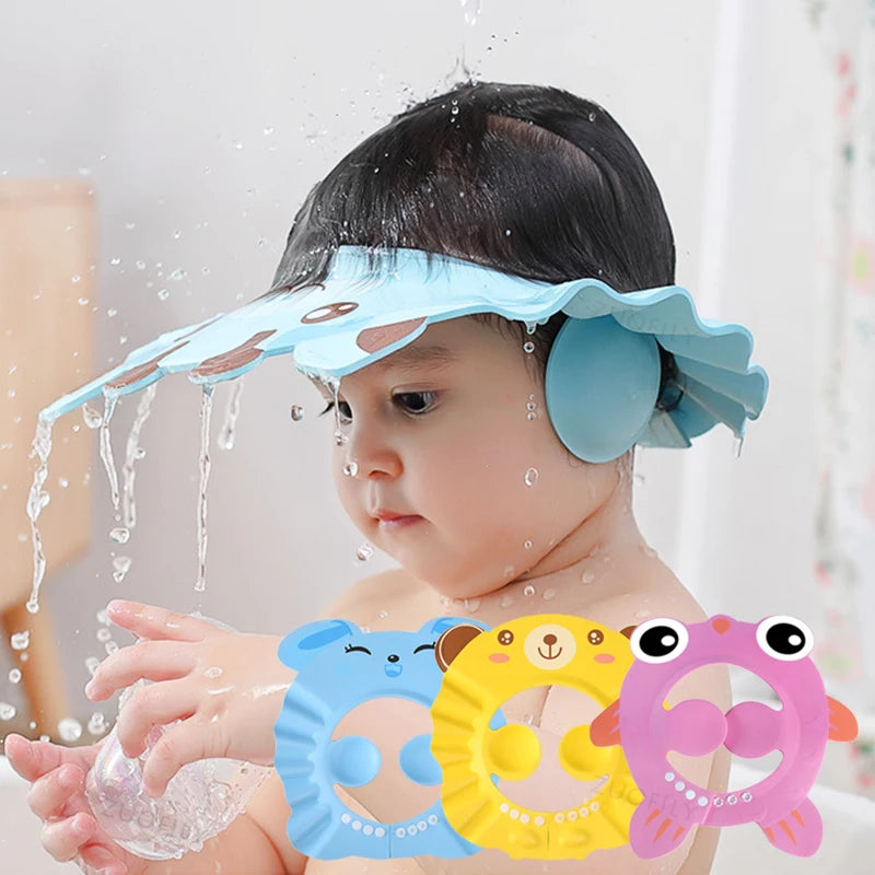Gorro de ducha infantil suave y ajustable