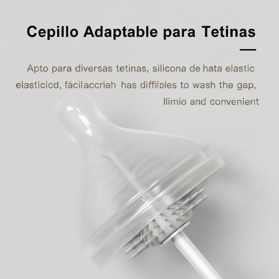 Cepillo de silicona para limpiar biberones