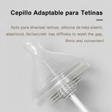 Cepillo de silicona para limpiar biberones