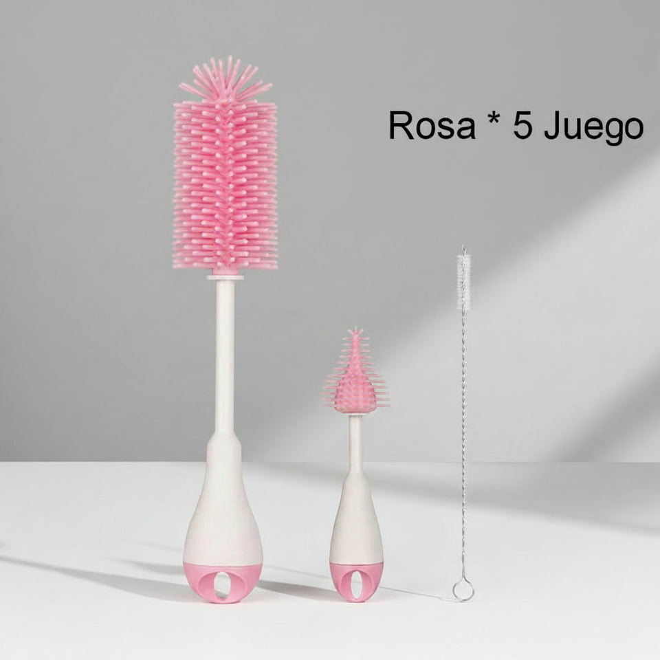 Cepillo de silicona para limpiar biberones