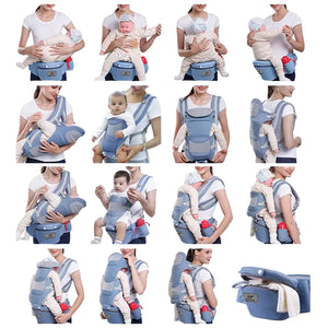 Mochila ergonómica tipo canguro para bebé, con asiento para la cadera