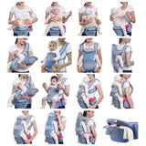 Mochila ergonómica tipo canguro para bebé, con asiento para la cadera