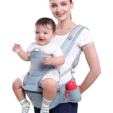 Mochila ergonómica tipo canguro para bebé, con asiento para la cadera