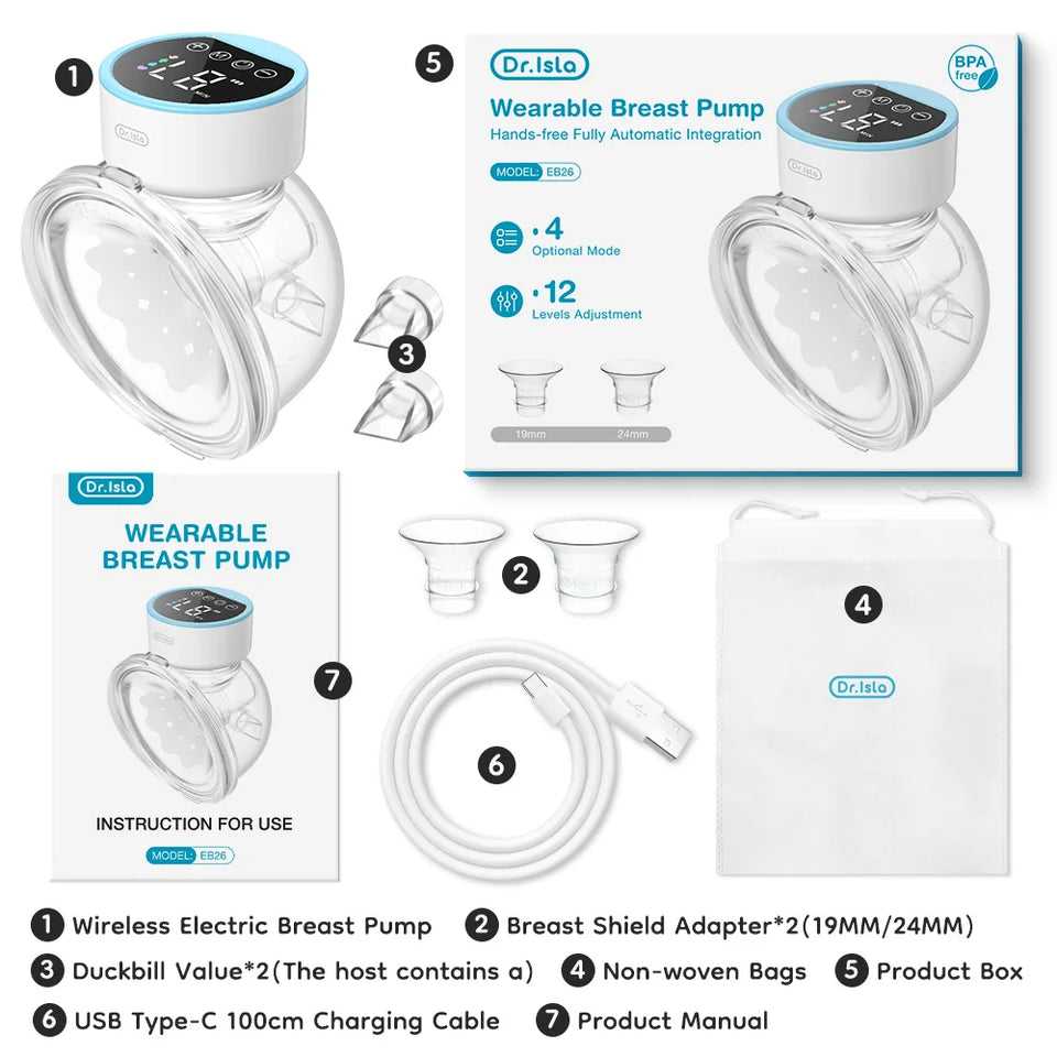 Extractor de leche eléctrico portátil MAMIJOY