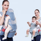 Mochila ergonómica tipo canguro para bebé, con asiento para la cadera