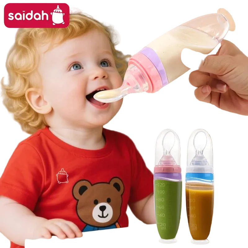 Tetina dosificadora de silicona para bebés