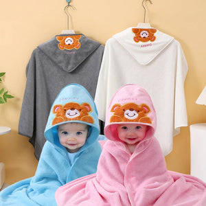 toalla de baño con capucha para bebé