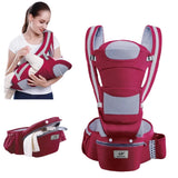 Mochila ergonómica tipo canguro para bebé, con asiento para la cadera