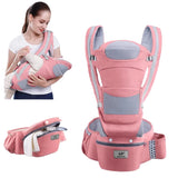 Mochila ergonómica tipo canguro para bebé, con asiento para la cadera