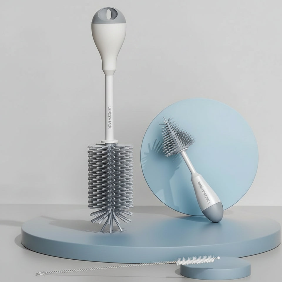 Cepillo de silicona para limpiar biberones
