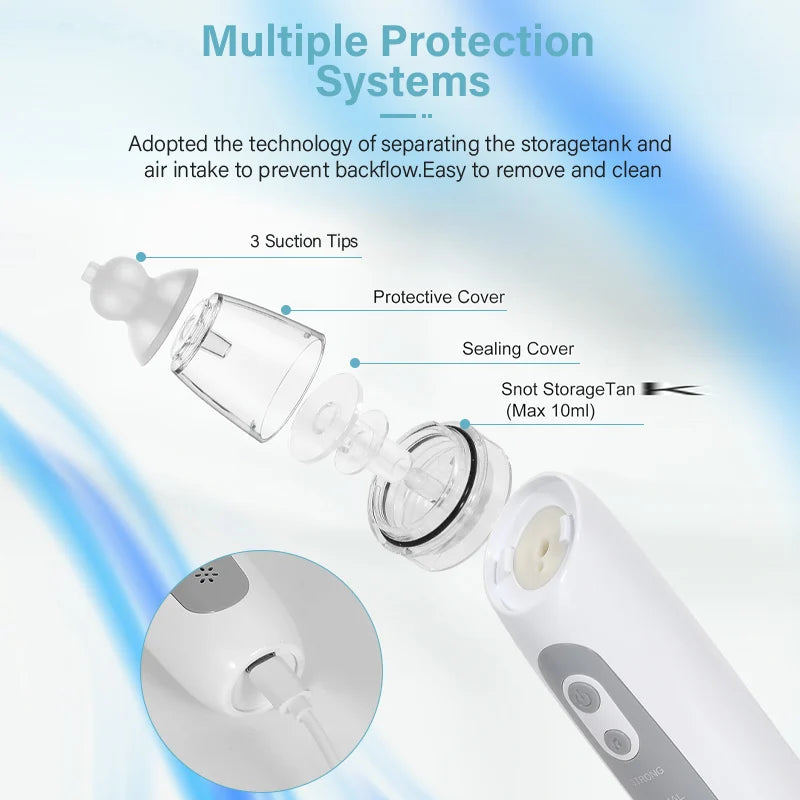 Aspirador nasal eléctrico para bebés